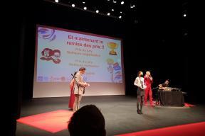 Ophélia Gestin, rrécompensée par le "Festival du film [pas trop] scientifique" de La Rochelle le 9 octobre dernier.